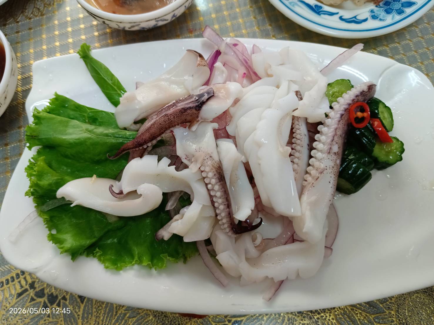 宜蘭新店小吃部涼拌軟絲特寫